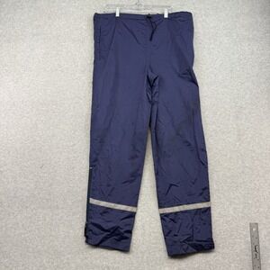 VTG LL Bean Pants Mens M Blue Gore-Tex Nylon Waterproof Reflective Rain Outdoor
